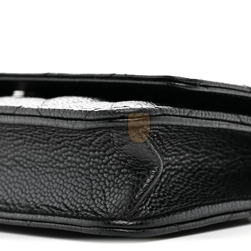 CHANEL MASTER CAVIAR QUILTED WALLET ON CHAIN WOC BLACK AP4241 (19*12*3cm)
